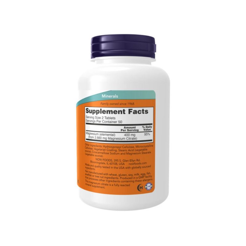 Citrato de Magnesio 200mg 100 tabletas - Imagen 2